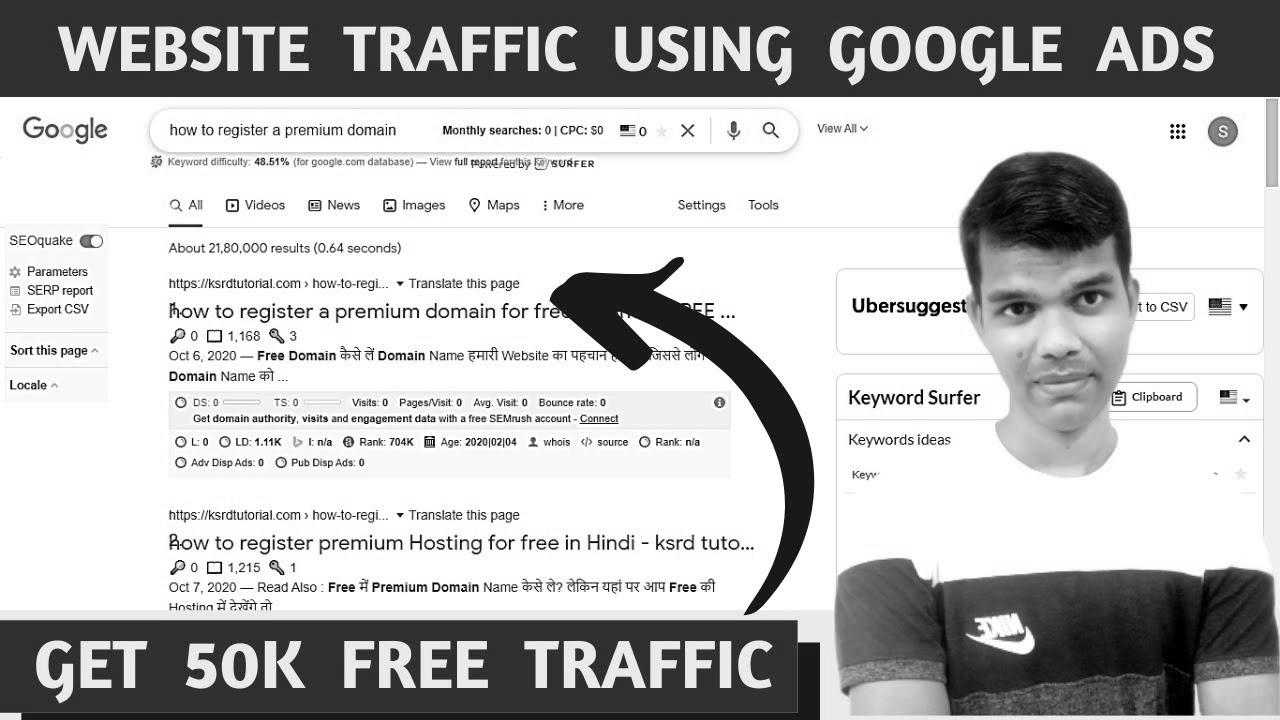 Get 50k Free Website Visitors From search engine marketing – Make $1085 Per Month