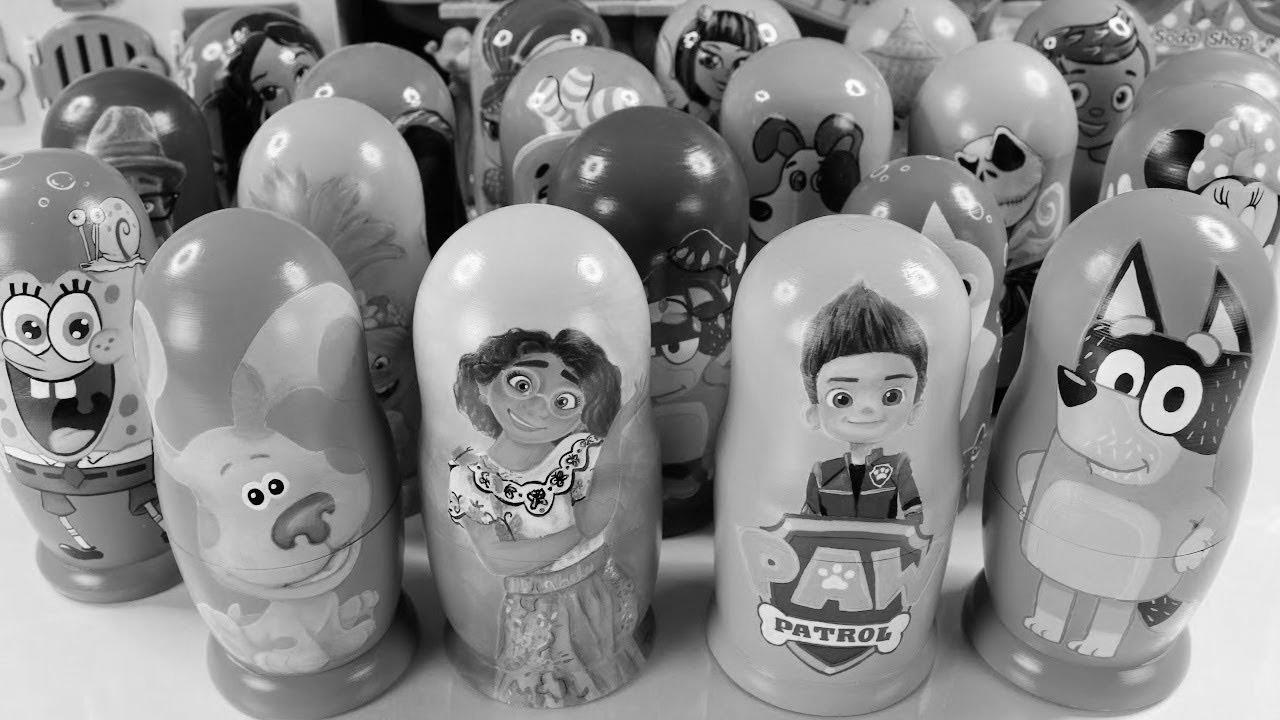 Learn Numbers 1-20 with Encanto, Paw Patrol Nesting Dolls Surprises