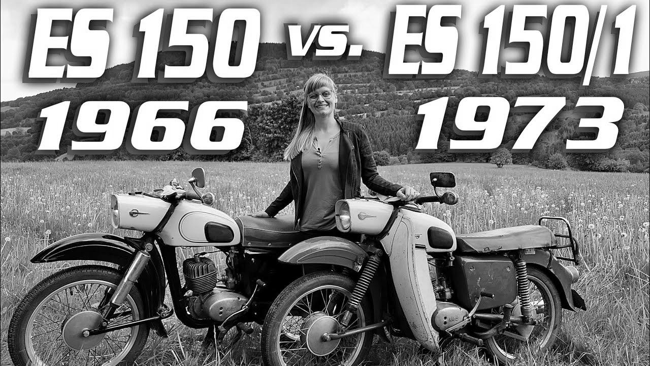 MZ ES 150 (1966) vs. MZ ES 150/1 Trophy (1973) Know-how comparability distinction GDR autos classic