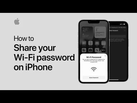 Tips on how to share your Wi-Fi password |  Apple help